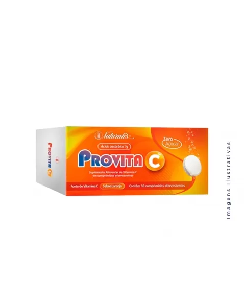 PROVITA C 1G EFERVESCENTE VITAMINA C C/10 Z/ACUCAR (NATURALIS)