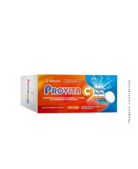 PROVITA C 1G EFERVESCENTE VITAMINA C + ZINCO + VITAMINA D TRIPLA C/1 (NATURALIS)