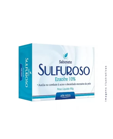 SABONETE SULFUROSO ENXOFRE 10% 90G (ARTE NATIVA)