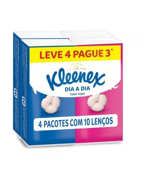 LENCO PAPEL KLEENEX C/4 X 10 (KIMBERLY-CLARK)