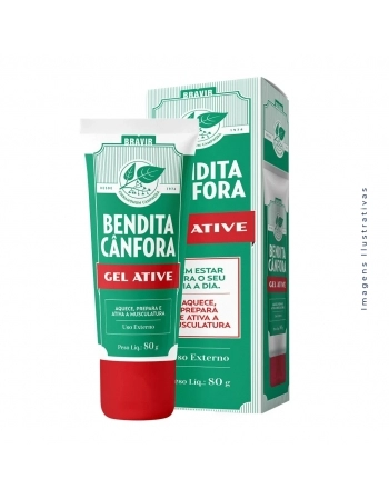 GEL ATIVE BENDITA CANFORA 80 G (BRAVIR)