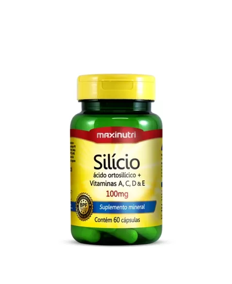 SILICIO + VITAMINA A,C,D,E C/60CAPS (MAXINUTRI)