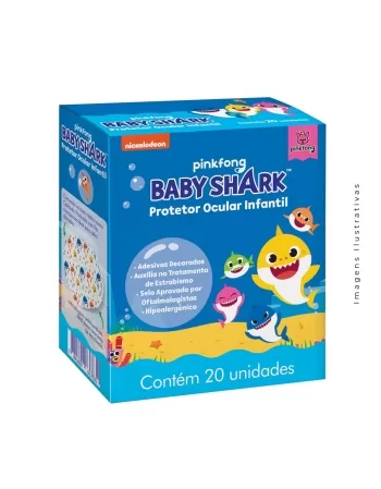 PROTETOR OCULAR INFANTIL BABY SHARK C/20 UND (CREMER S/A)