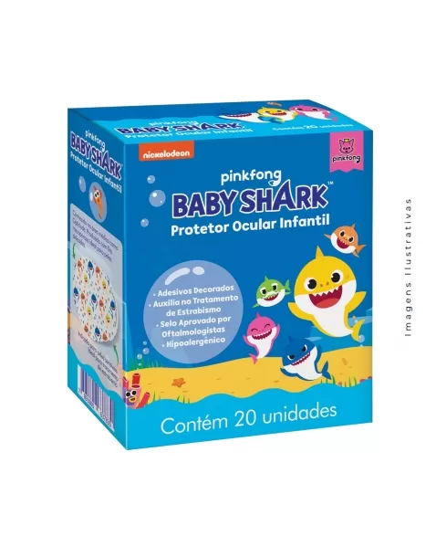 PROTETOR OCULAR INFANTIL BABY SHARK C/20 UND (CREMER S/A)