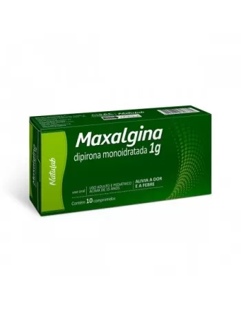 MAXALGINA 1G C/10CPR DIPIRONA MONOIDRATADA (NATULAB)