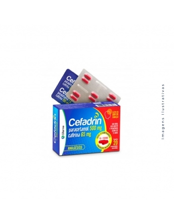 CEFADRIN C/20CPR PARACETAMOL + CAFEINA 500/65MG (CIFARMA)