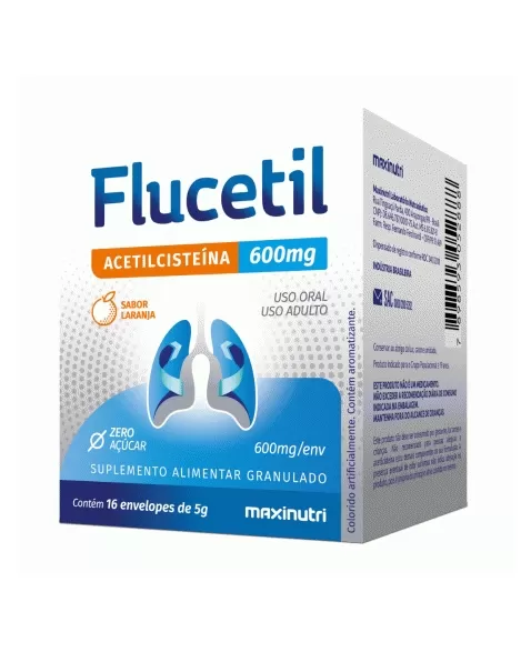 FLUCETIL 600MG C/16 ENVELOPES ACETILCISTEINA (MAXINUTRI)