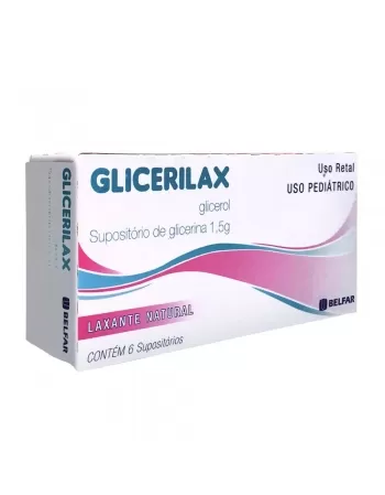 SUPOSITORIO DE GLICERINA INFANTIL C/6 GLICERILAX (BELFAR)