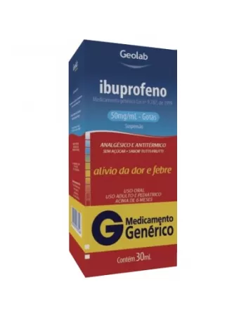 IBUPROFENO 50MG GOTAS 30MLTUTTI FRUTTI (GEOLAB)