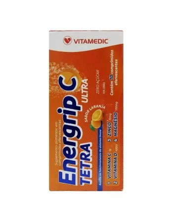 ENERGRIP C 1G EFERVESCENTE VITAMINA C + ZIN + VITAMINA D + MAGULHA TET (VITAMEDIC)