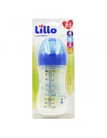 MAMADEIRA DESENHOS 300ML AZUL (807321) (LILLO)