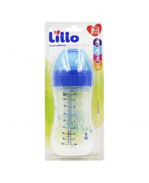 MAMADEIRA DESENHOS 300ML AZUL (807321) (LILLO)