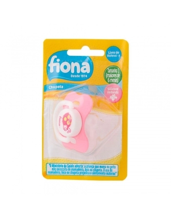 CHUPETA T2 (807930) SILICONE BICO REDONDO DESENHOS ROSA (LILLO)