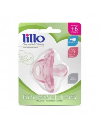 CHUPETA T2 (629831) CALMING 100% SILICONE ROSA (LILLO)