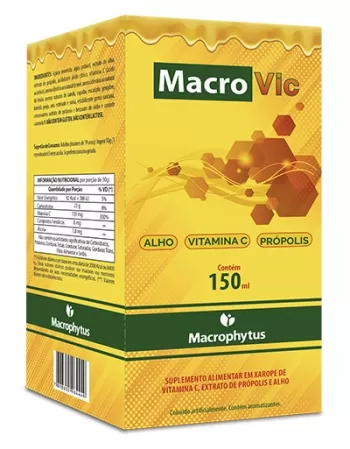 MACRO VIC 150ML ALHO VITAMINA C + PROPOLIS (MACROPHYTUS)