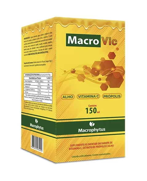 MACRO VIC 150ML ALHO+VIT.C+PROPOLIS (MACROPHYTUS)