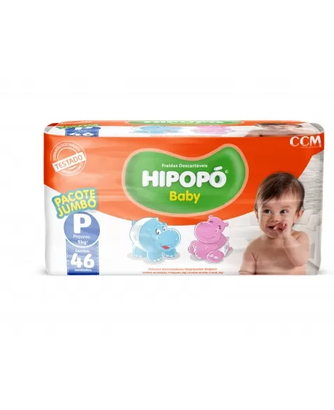 FRALDA HIPOPO BABY JUMBO P C/46