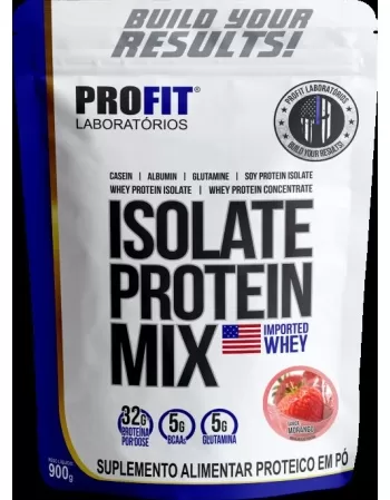 ISOLATE PROTEIN MIX REFIL 900G MORANGO