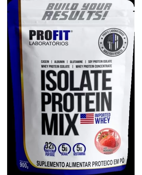 ISOLATE PROTEIN MIX REFIL 900G MORANGO