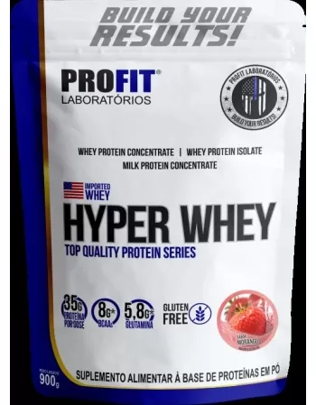 HYPER WHEY REFIL 900G MORANGO