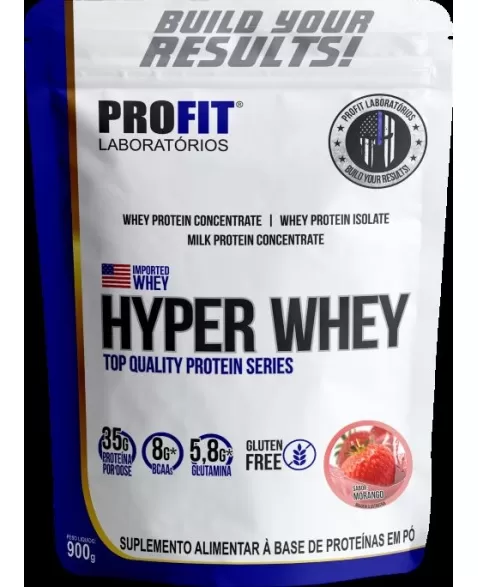 HYPER WHEY REFIL 900G MORANGO