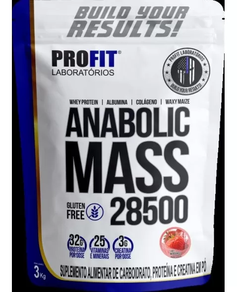 ANABOLIC MASS 28500 MORANGO 3KG