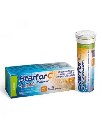 STARFOR C 1G EFERV.C/10CPR ARGININA+VITAMINA C (NATULAB)