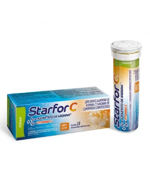 STARFOR C 1G EFERV.C/10CPR ARGININA+VIT.C (NATULAB)