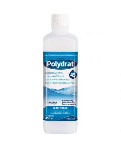 POLYDRAT SOLUCAO REIDRATANTE NATURAL 450ML (PHARMASCIENCE)