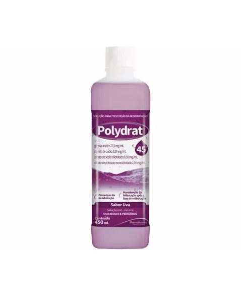 POLYDRAT SOLUCAO REIDRATANTE UVA 450ML (PHARMASCIENCE)