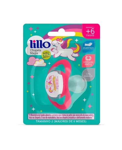 CHUPETA T2 (624831) MAGIA DE SILICONE ORTODONTICO ROSA (LILLO)