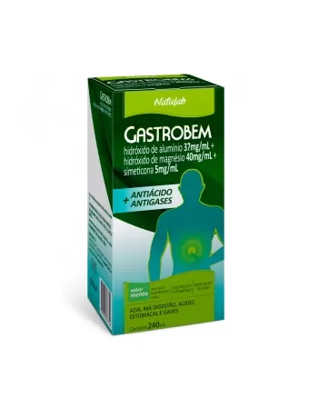 GASTROBEM SUSPENSAO 240ML HIDROXIDO DE ALUMINIO + HIDROXIDO DE MAGNESI (NATULAB)