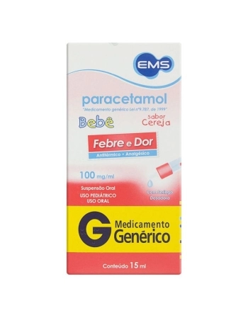 PARACETAMOL GOTAS 15ML C/ SERINGA (EMS)