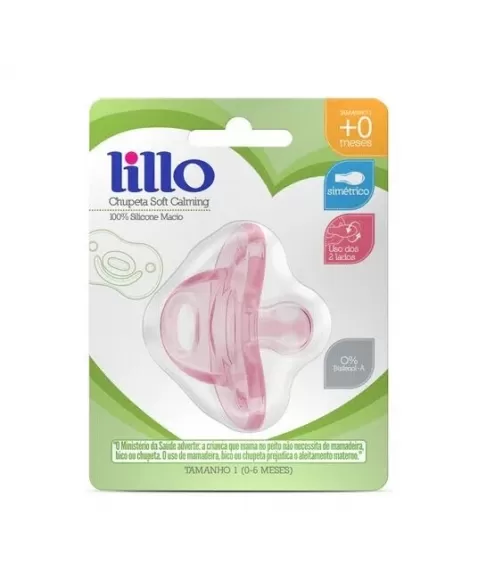 CHUPETA T1 (806731) SOFT 100% SILICONE ROSA (LILLO)