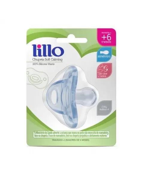 CHUPETA T2 (629821) CALMING 100% SILICONE AZUL (LILLO)