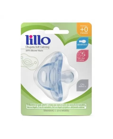 CHUPETA T1 (629321) CALMING 100% SILICONE AZUL (LILLO)