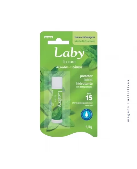 PROTETOR LABIAL LABY FPS 15 MENTA 4,5G (BRAVIR)