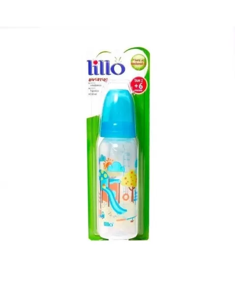 MAMADEIRA DIVERTIDA ANATOMICA 240ML AZUL (614121) (LILLO)