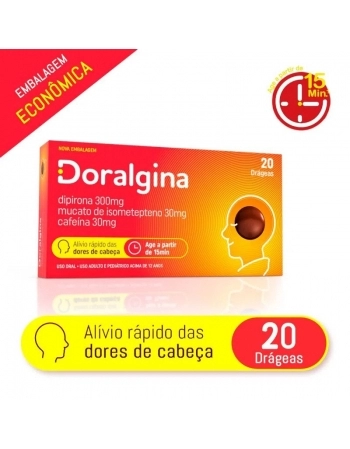 DORALGINA 2 X 10CPR DIPIRONA ISOMETEPTENO CAFEINA (NEO QUIMICA SIMILAR)