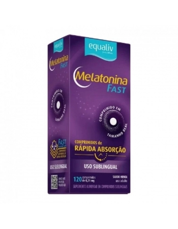 MELATONINA 0,210MG C/120CPR SABOR MENTA (EQUALIV)