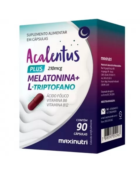 ACALENTUS 0,210MG C/90CAPS MELATONINA L-TRIPTOFANO (MAXINUTRI)