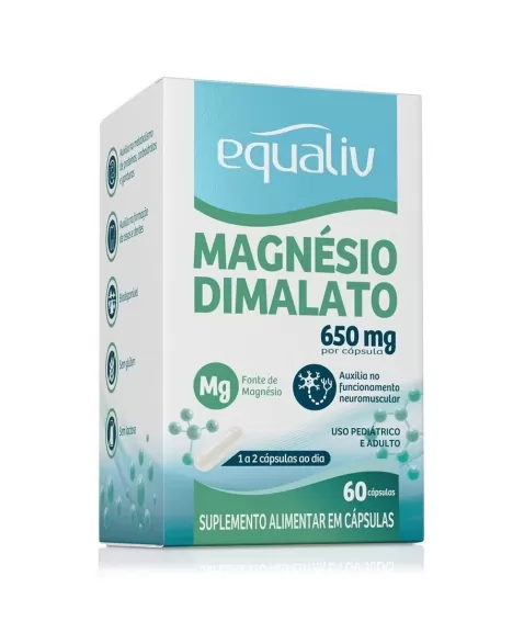 DIMALATO MAGNESIO 650MG C/60CAPS (EQUALIV)