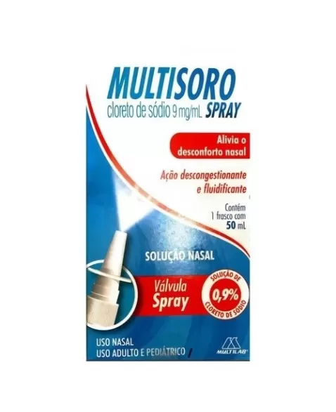 MULTISORO 0,9% SPRAY NASAL ADULTO/ PEDIATRICO 50ML CLORETO DE SODIO (MULTILAB)