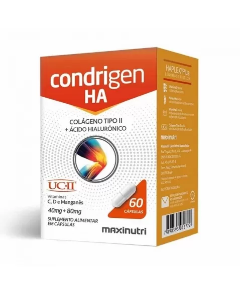 COLAGENO TIPO II CONDRIGEN HA 40MG C/60CAPS (MAXINUTRI)