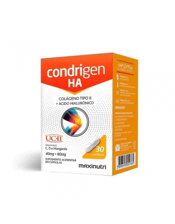 COLAGENO TIPO II CONDRIGEN HA 40MG C/30CAPS (MAXINUTRI)