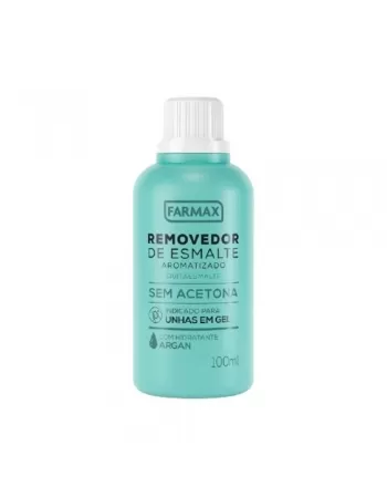 REMOVEDOR ESMALTE 100ML C/HIDRATANTE ARGAN (FARMAX)