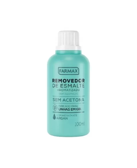 REMOVEDOR ESMALTE 100ML C/HIDRATANTE ARGAN (FARMAX)