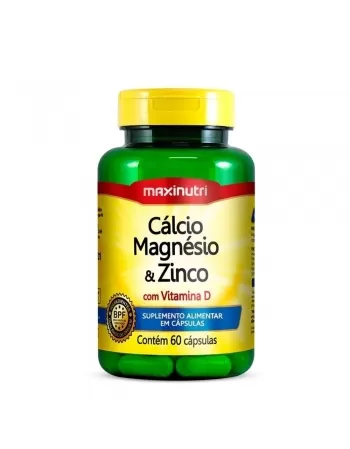 CALCIO MAGNESIO ZINCO VITAMINA D C/60CAPS (MAXINUTRI)