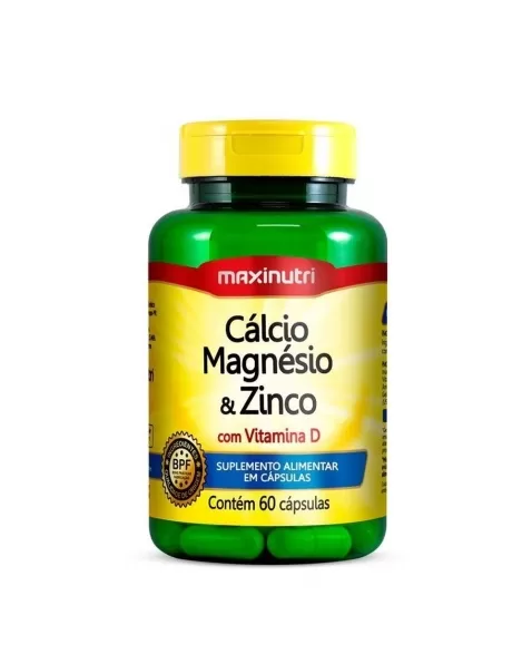 CALCIO MAGNESIO ZINCO VITAMINA D C/60CAPS (MAXINUTRI)