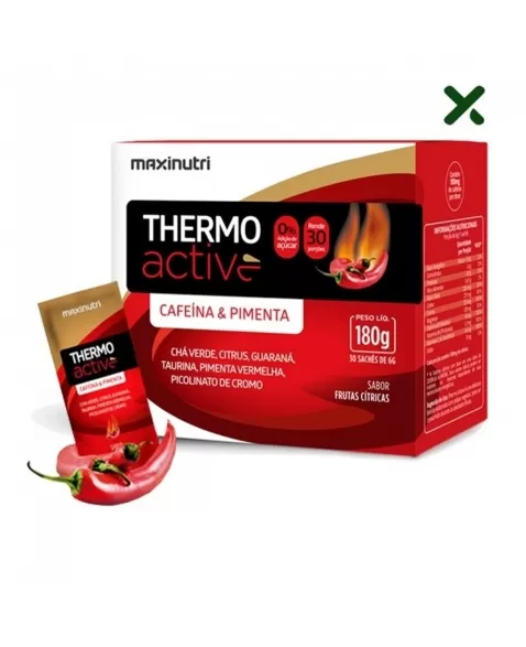 THERMO ACTIVE FRUTAS CITRICAS C/30 SACHE C/6G (MAXINUTRI)